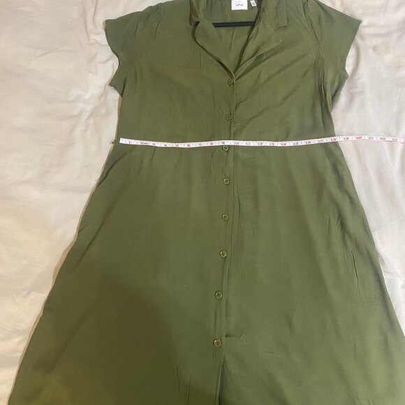 Wilfred Green Button Down Shirt Dress - Picture 11 of 12